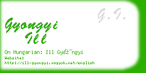 gyongyi ill business card